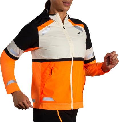 Brooks Run Visible 2.0 Womens Running Jacket - Grey