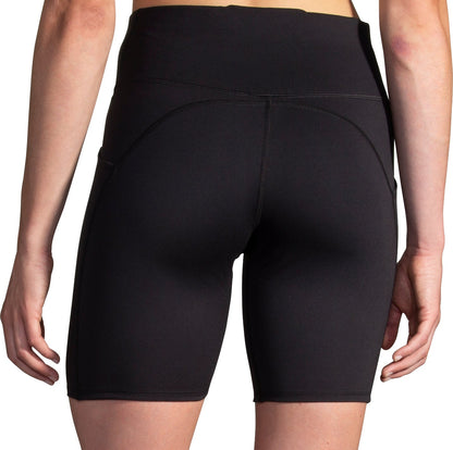 Brooks Spark 8 Inch Womens Short Running Tights - Black