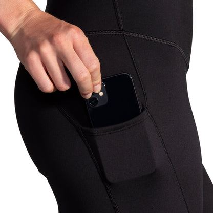 Brooks Spark Womens Long Running Tights - Black