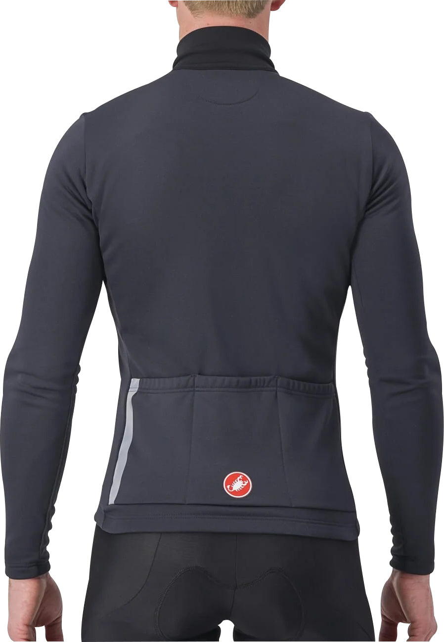 Castelli Entrata Thermal Long Sleeve Mens Cycling Jersey - Black