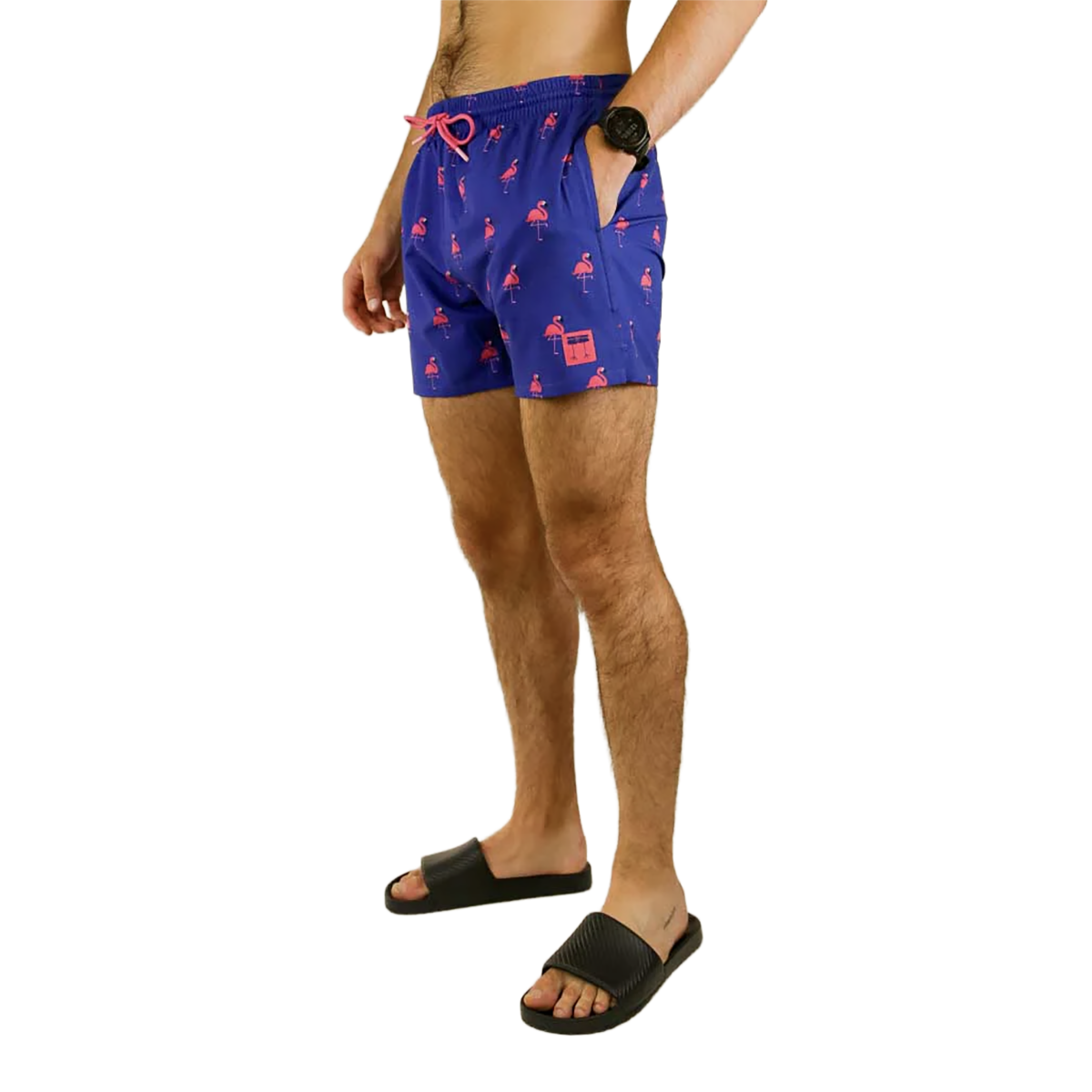 Chicknlegs Swim Trunks — Neon Palms — Size XSmall — Alternate View 15