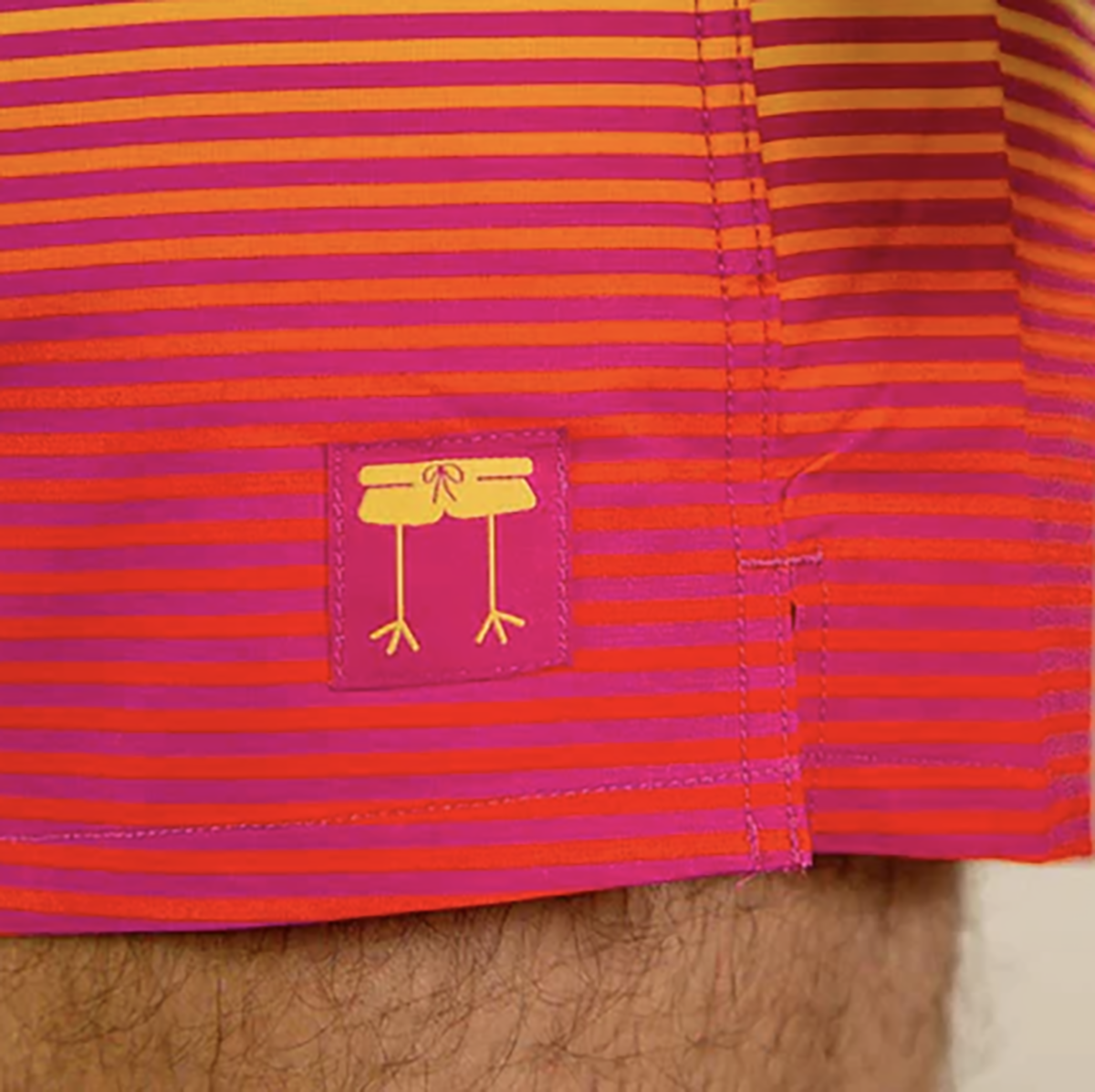 Chicknlegs Swim Trunks — Neon Palms — Size XSmall — Alternate View 22