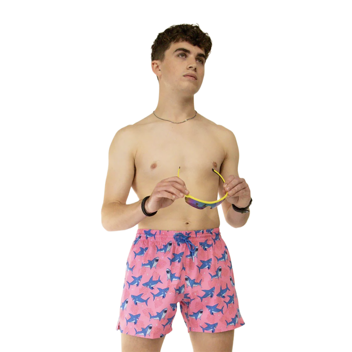 Chicknlegs Swim Trunks — Neon Palms — Size XSmall — Alternate View 9