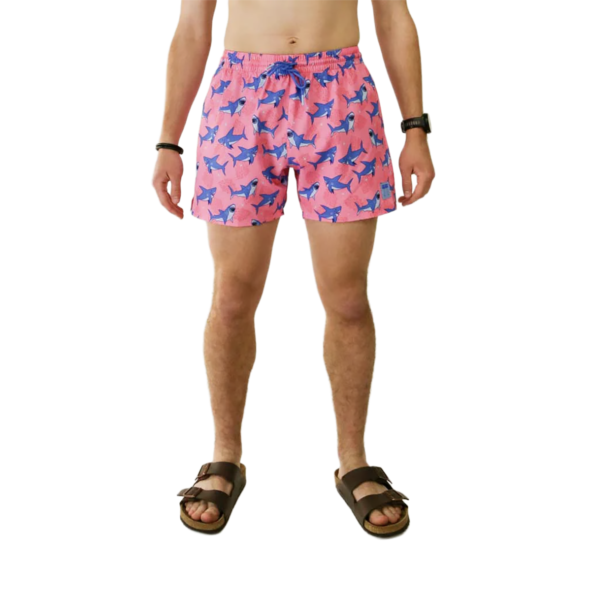 Chicknlegs Swim Trunks — Neon Palms — Size XSmall — Alternate View 8