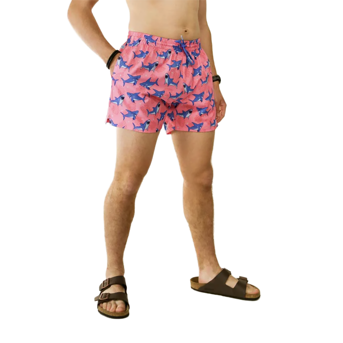 Chicknlegs Swim Trunks — Neon Palms — Size XSmall — Alternate View 10