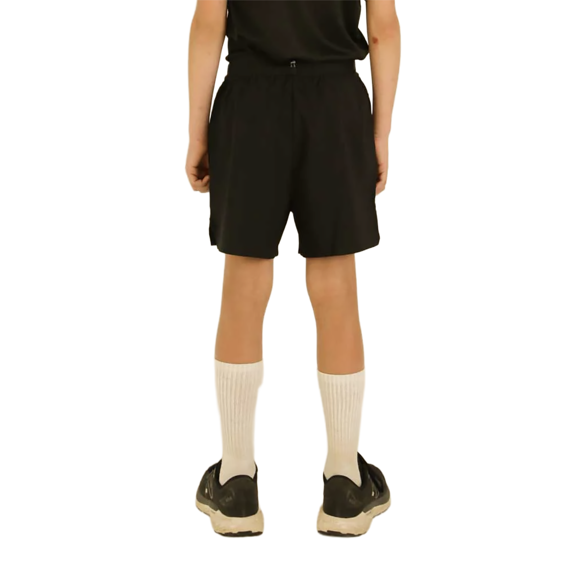 Chicknlegs Running Shorts Boys — Black — Size XSmall — Top View