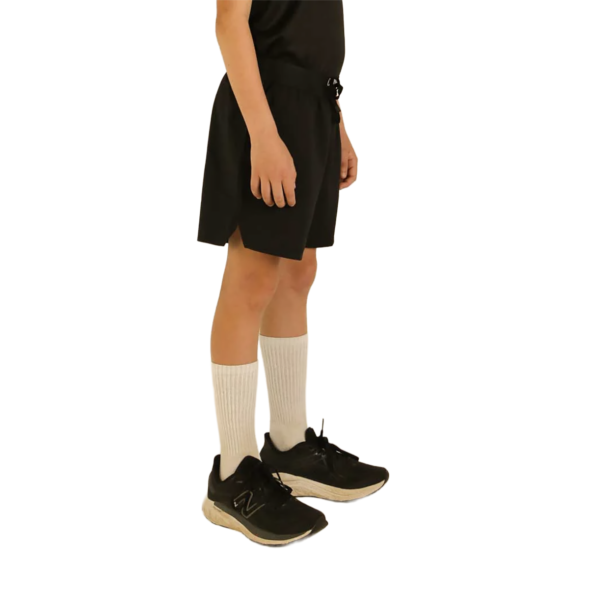 Chicknlegs Running Shorts Boys — Black — Size XSmall — Detail View