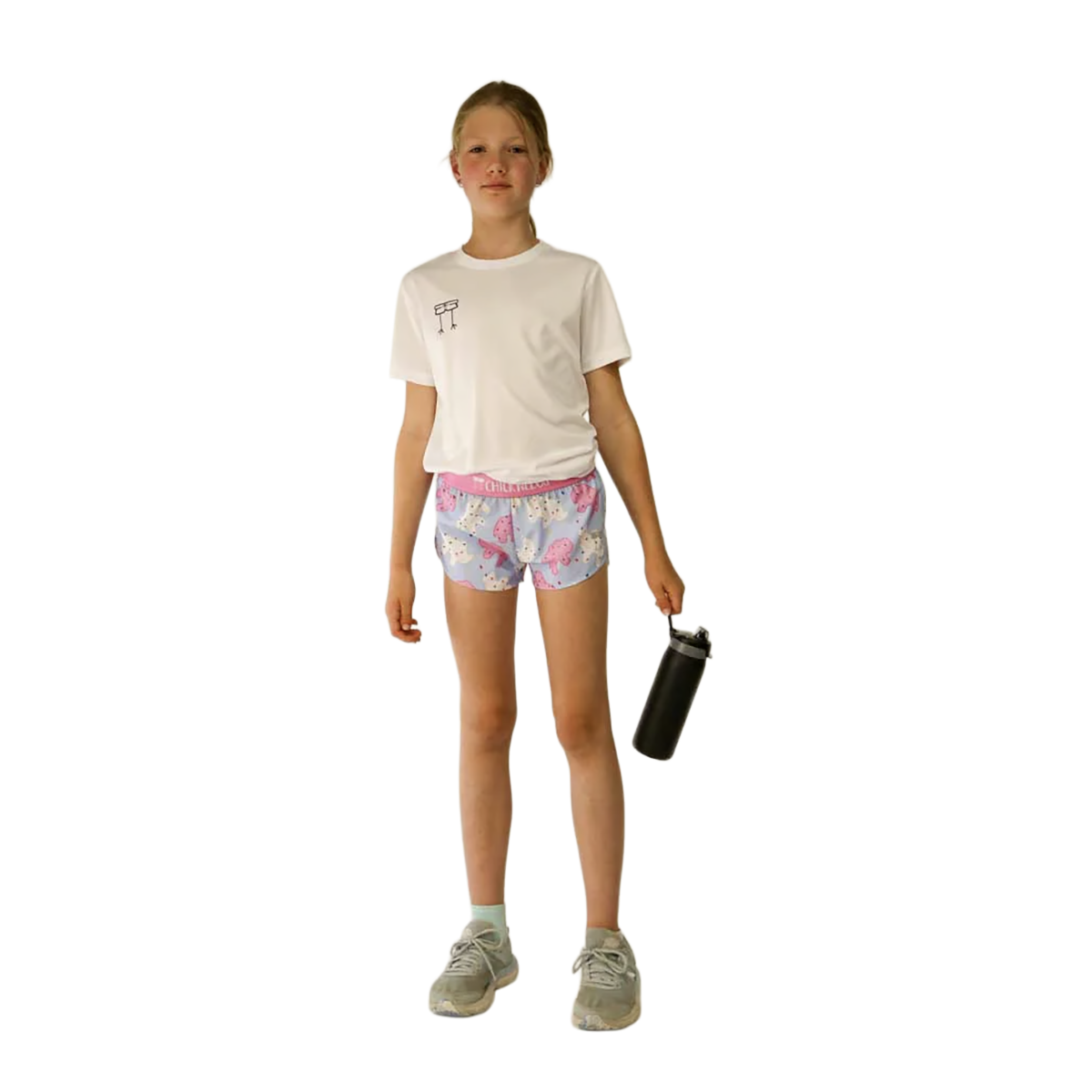 Chicknlegs Running Shorts Girls — Choccy Cows — Size XSmall — Alternate View 29