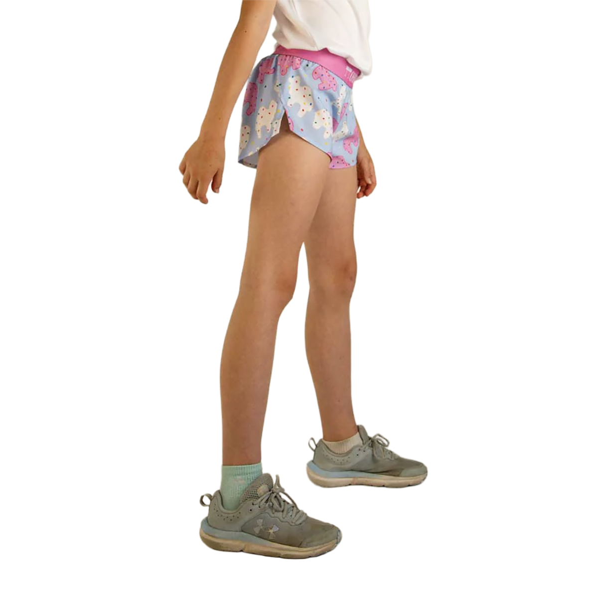 Chicknlegs Running Shorts Girls — Choccy Cows — Size XSmall — Alternate View 30
