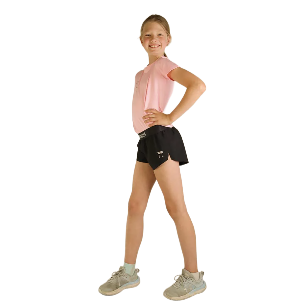 Chicknlegs Running Shorts Girls — Choccy Cows — Size XSmall — Alternate View 24