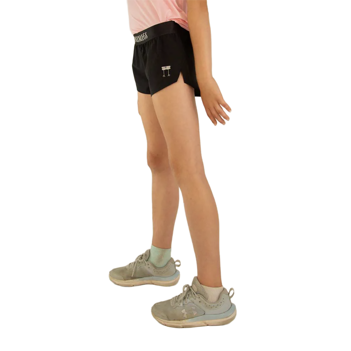 Chicknlegs Running Shorts Girls — Choccy Cows — Size XSmall — Alternate View 26