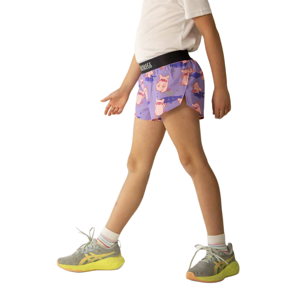 Chicknlegs Running Shorts Girls — Choccy Cows — Size XSmall — Alternate View 14