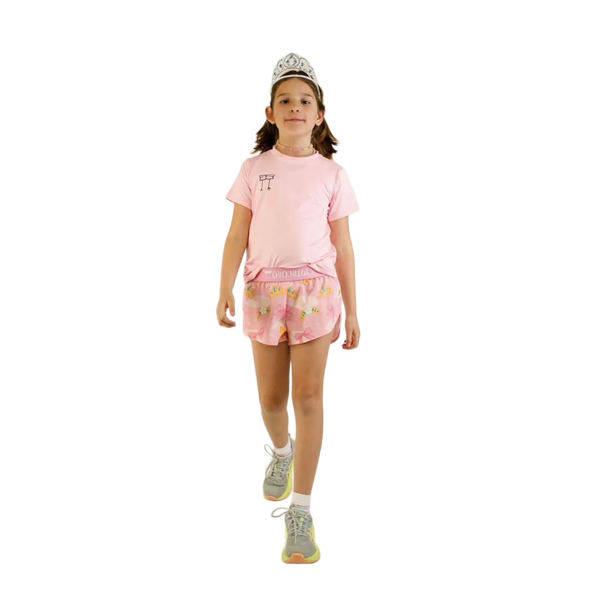 Chicknlegs Running Shorts Girls — Choccy Cows — Size XSmall — Alternate View 18