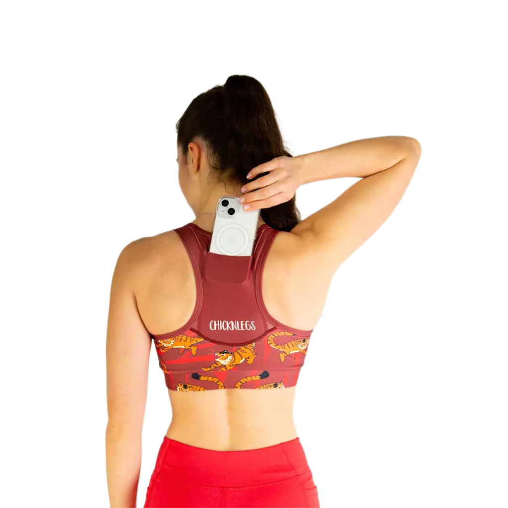 ChicknLegs OG Sports Bra — Dino Nuggets — Size XSmall — Alternate View 45