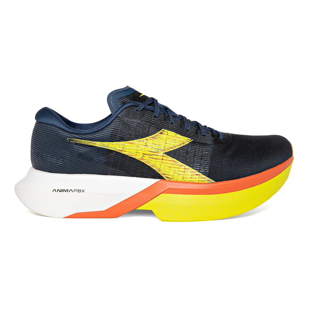 Diadora Gara Carbon 3 — Dk Denim - Slphr Sprg - Sclt — Size D — Width 5.5 M / 7 W — Front View