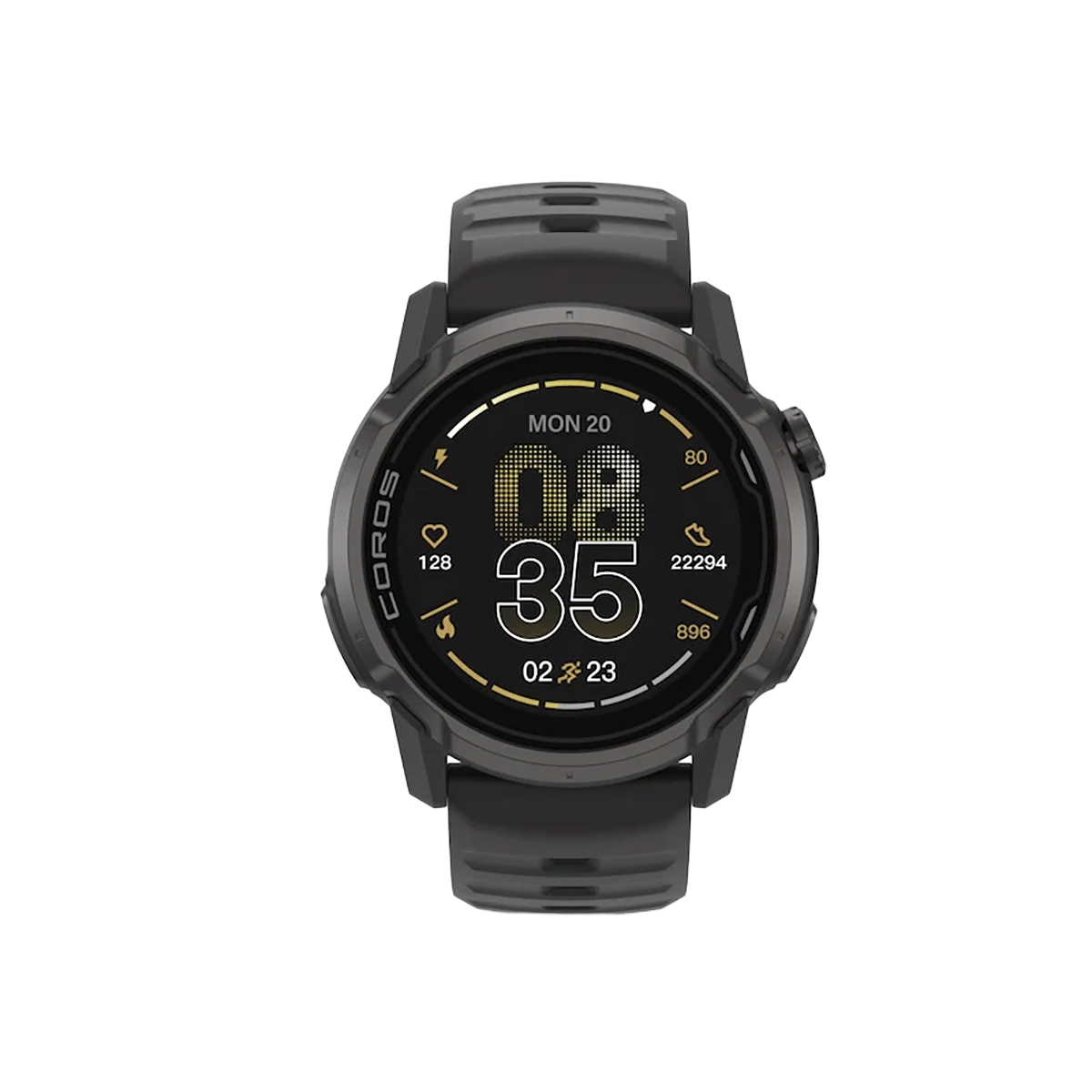 Coros Apex 4 — Black — Size 42 mm — Front View