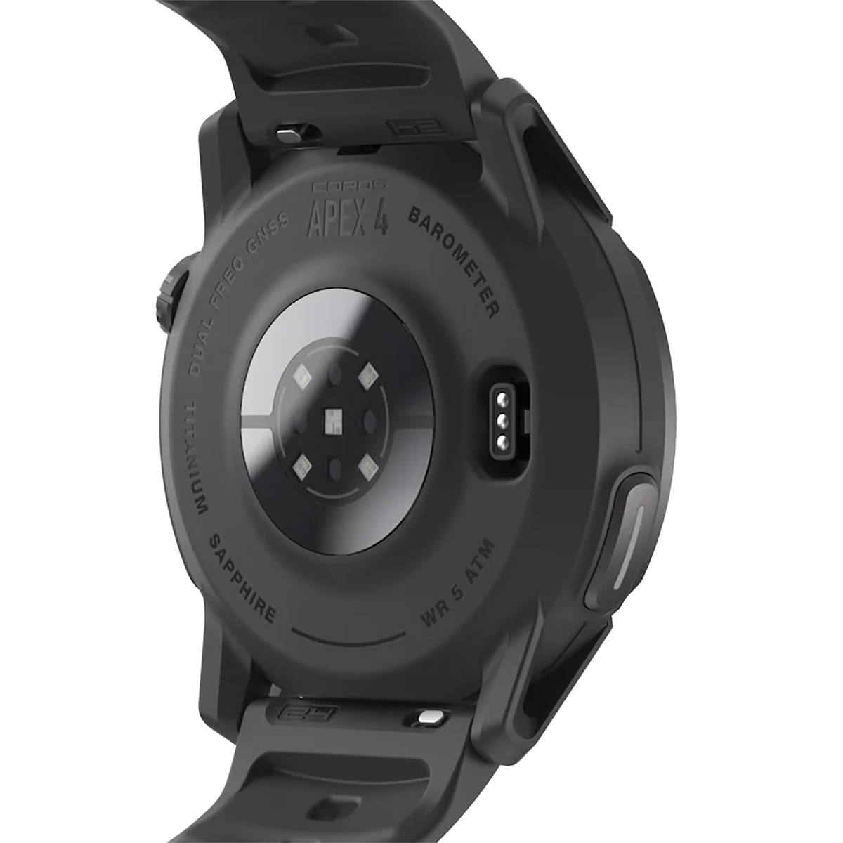Coros Apex 4 — Black — Size 42 mm — Top View