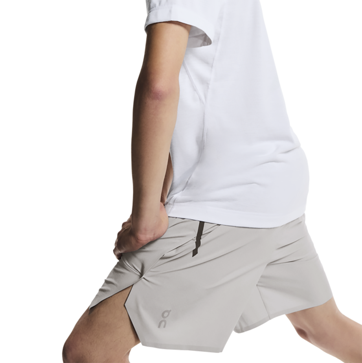 ON Train Shorts — Alloy — Size XSmall — Side View