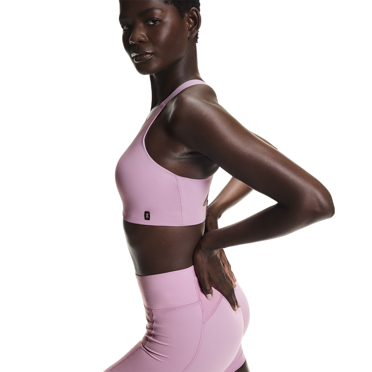 On Endurance Bra — Sakura — Size XXSmall — Side View