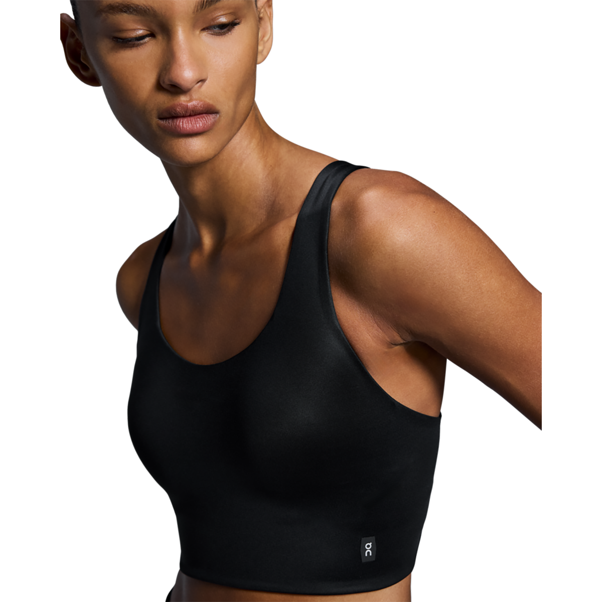 ON Train Bra Longline — Black — Size XSmall — Back View