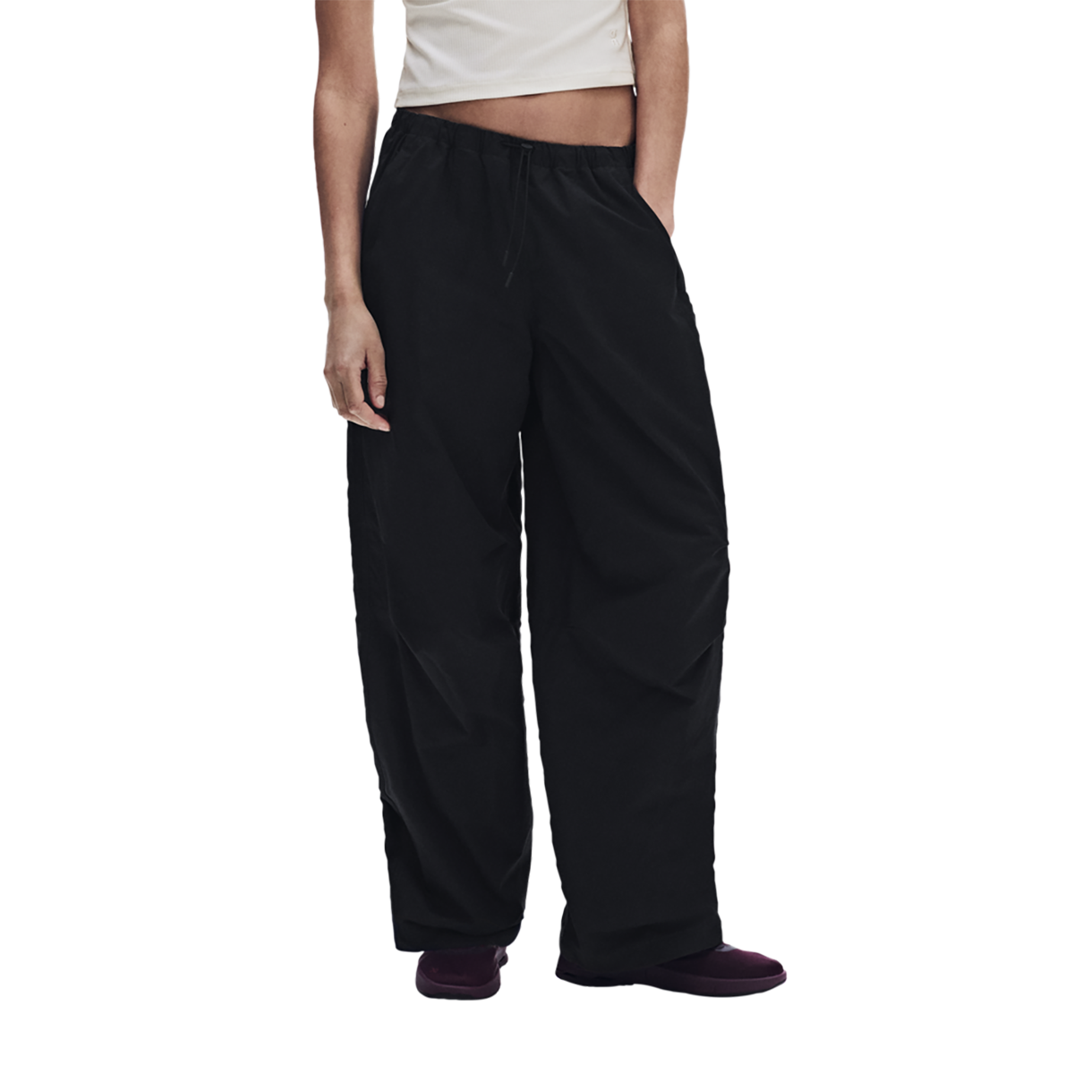 ON Parachute Pants — Black — Size Small — Top View