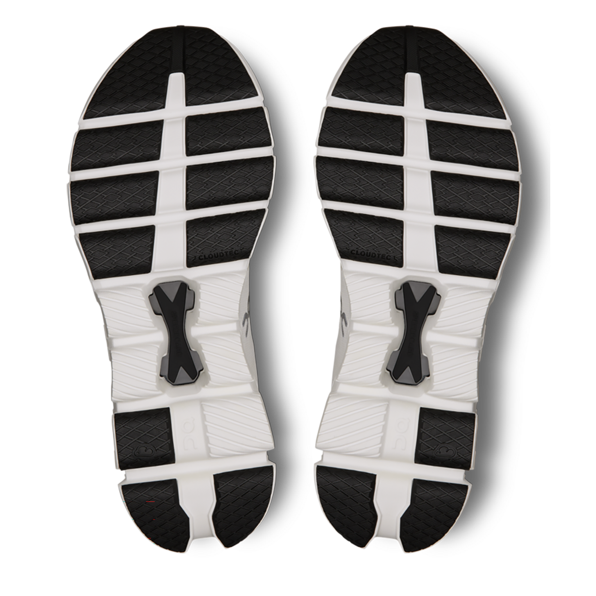 ON Cloud X V4 — Silver - Flame — Size B — Width 10 — Top View