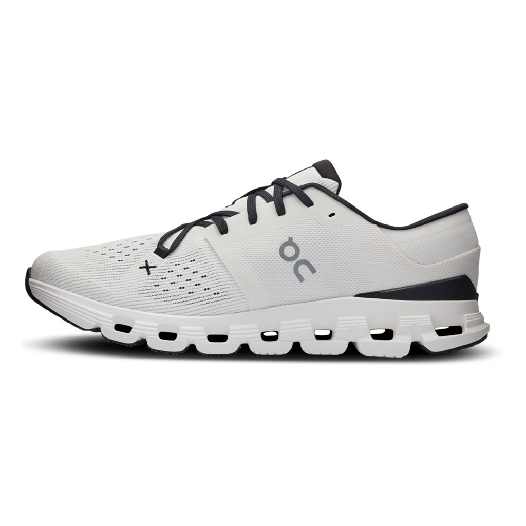 ON Cloud X V4 — Silver - Flame — Size B — Width 10 — Side View