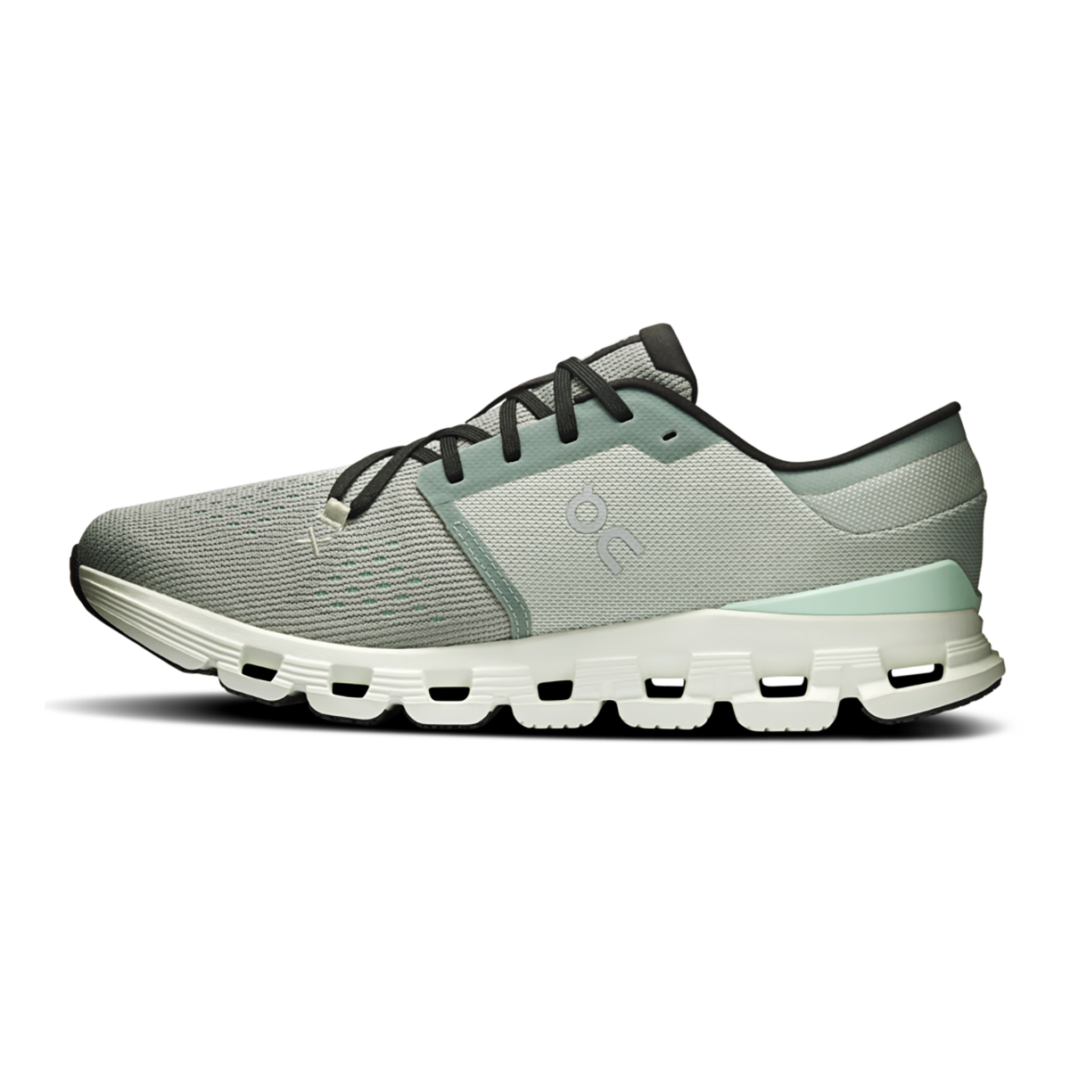 ON Cloud X V4 — Ink - Ivory — Size D — Width 8 — Side View