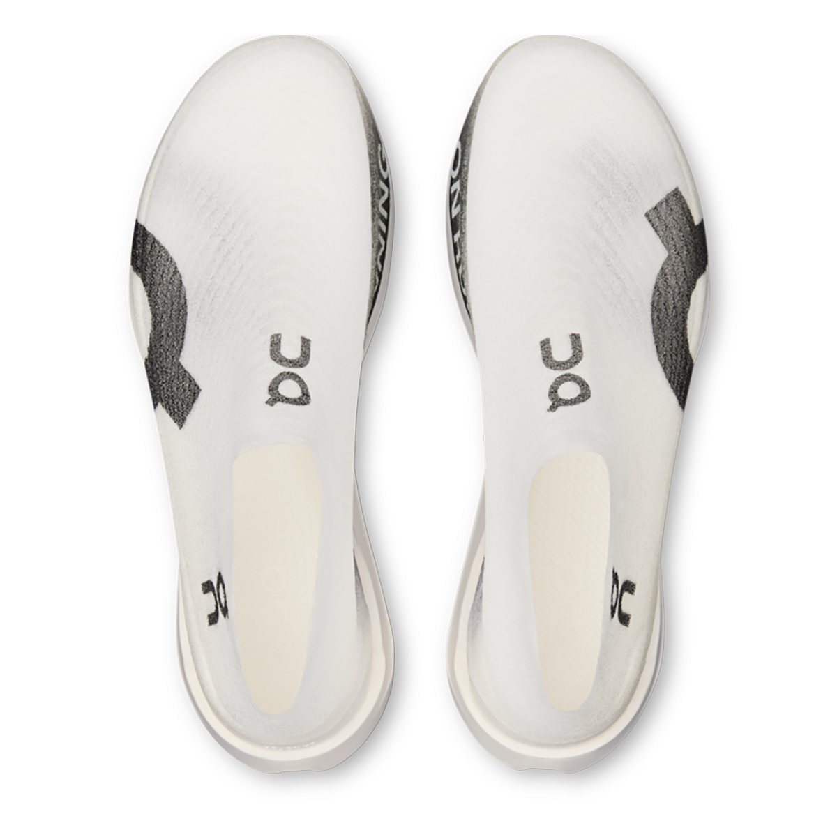 ON Cloudboom Strike LS — White - Black — Size D — Width 4.5 M / 6 W — Detail View