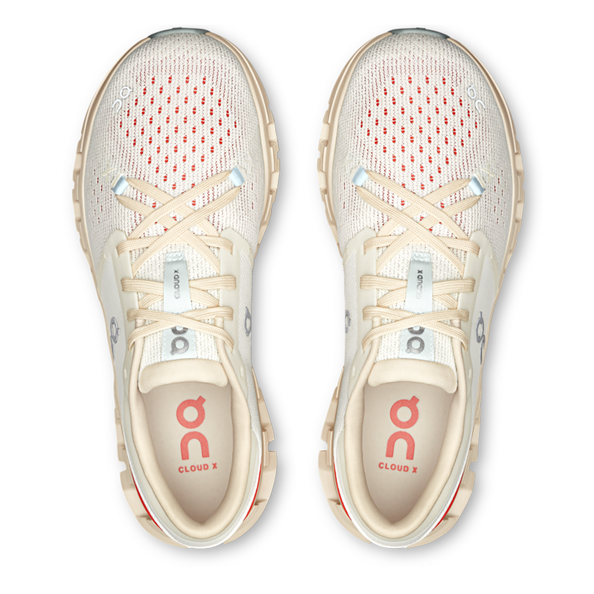 ON Cloud X V4 — Silver - Flame — Size B — Width 10 — Alternate View 11