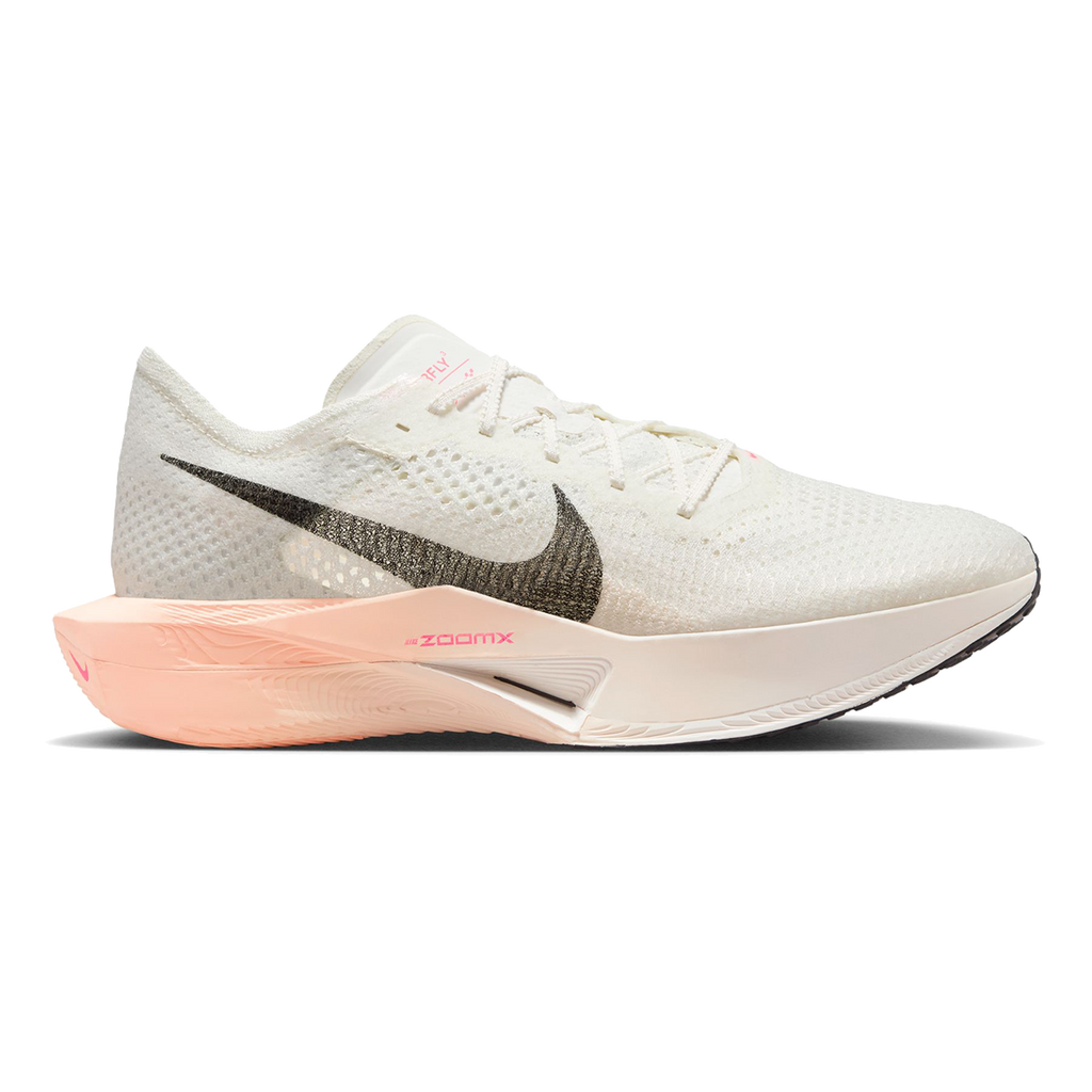 Nike ZoomX Vaporfly Next% 3 — Sail - Black - Crimson Tint - Guava Ice - Hot Punch — Size D — Width 8 — Front View