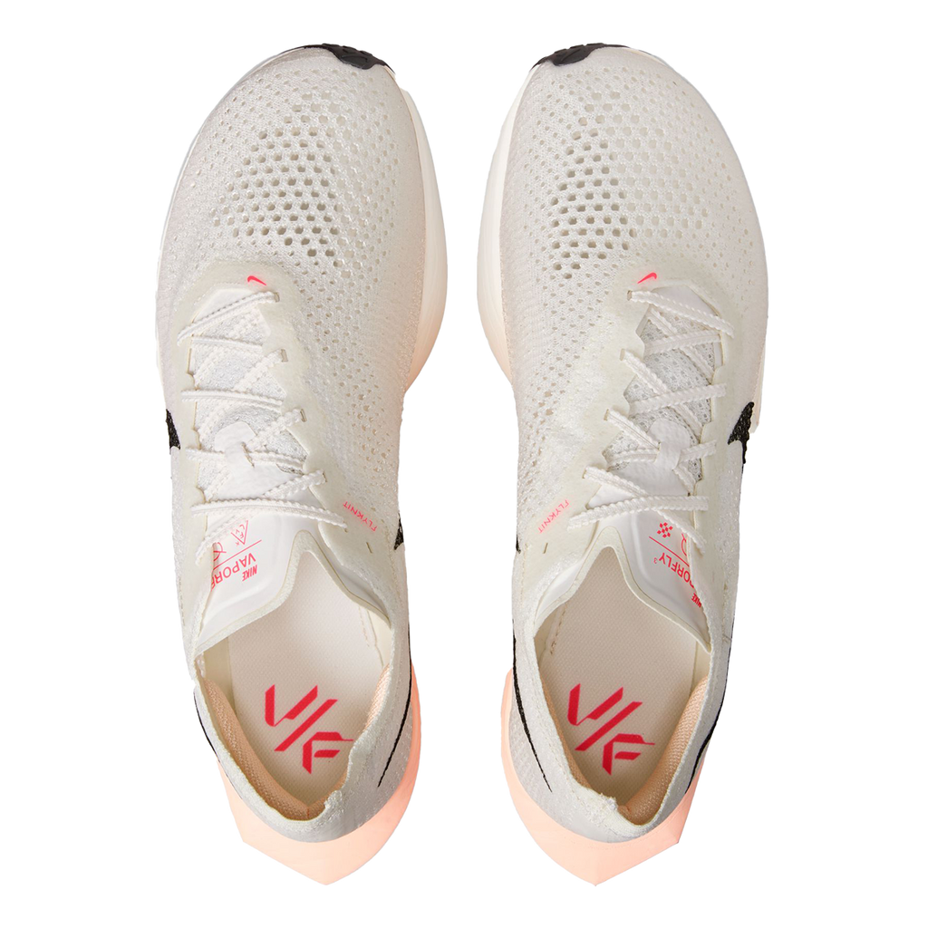 Nike ZoomX Vaporfly Next% 3 — Sail - Black - Crimson Tint - Guava Ice - Hot Punch — Size D — Width 8 — Back View