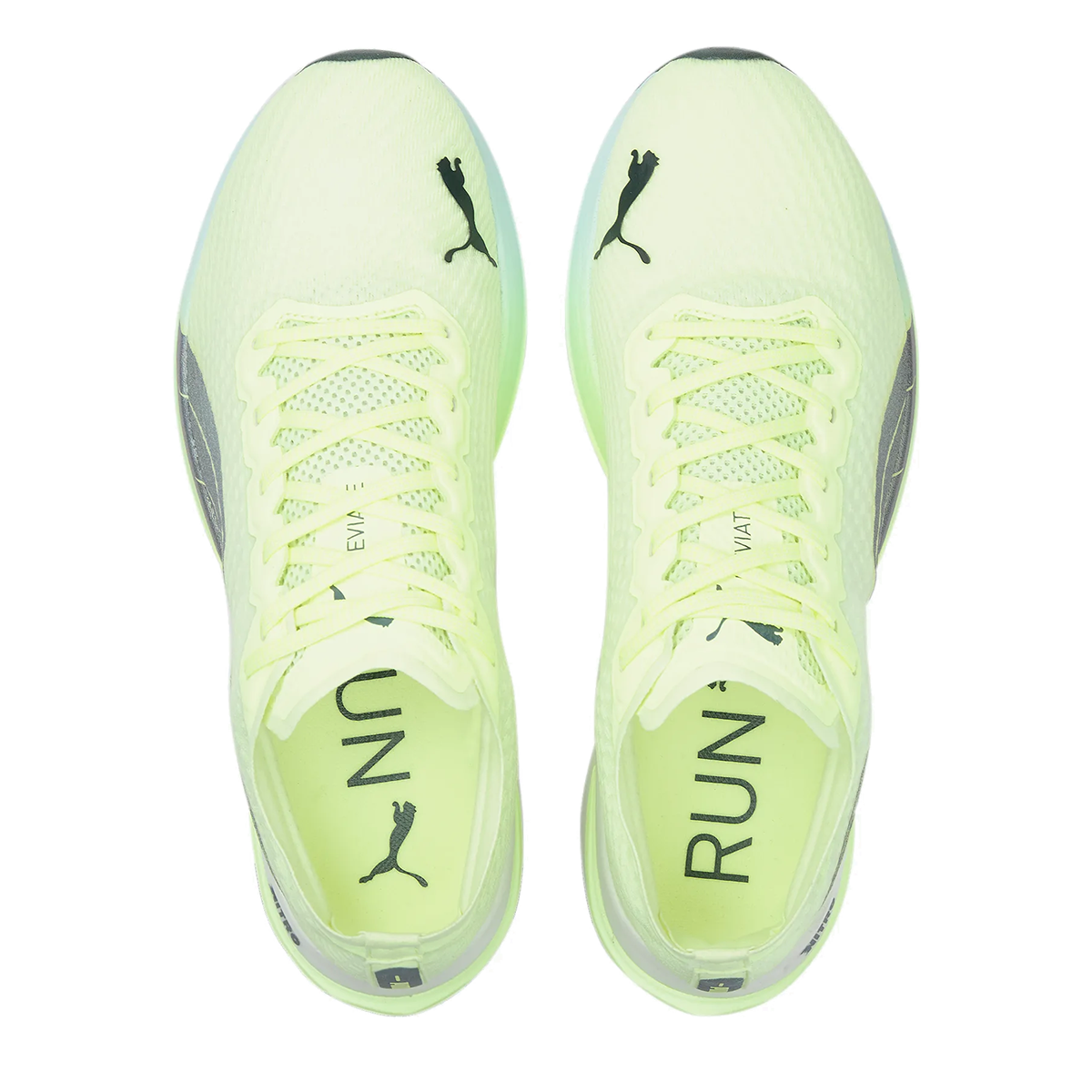 Puma Deviate Nitro — Asphalt - Harbor Mist - Cherry Tomato — Size D — Width 8 — Alternate View 10