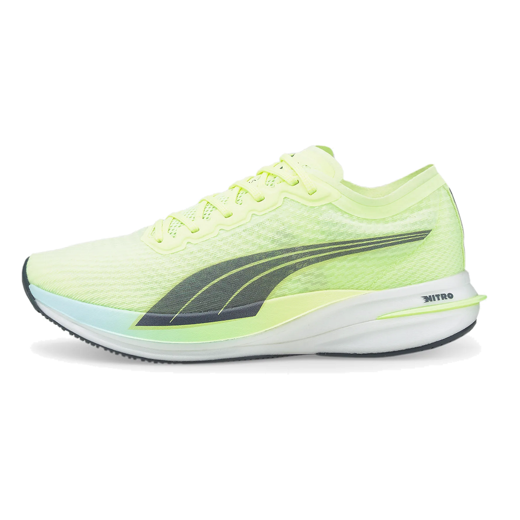 Puma Deviate Nitro — Asphalt - Harbor Mist - Cherry Tomato — Size D — Width 8 — Alternate View 9