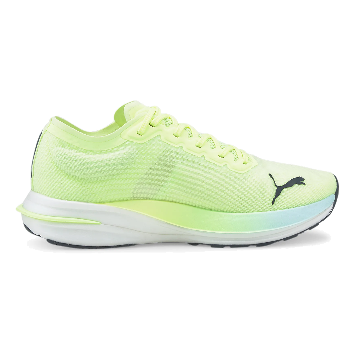 Puma Deviate Nitro — Asphalt - Harbor Mist - Cherry Tomato — Size D — Width 8 — Alternate View 8