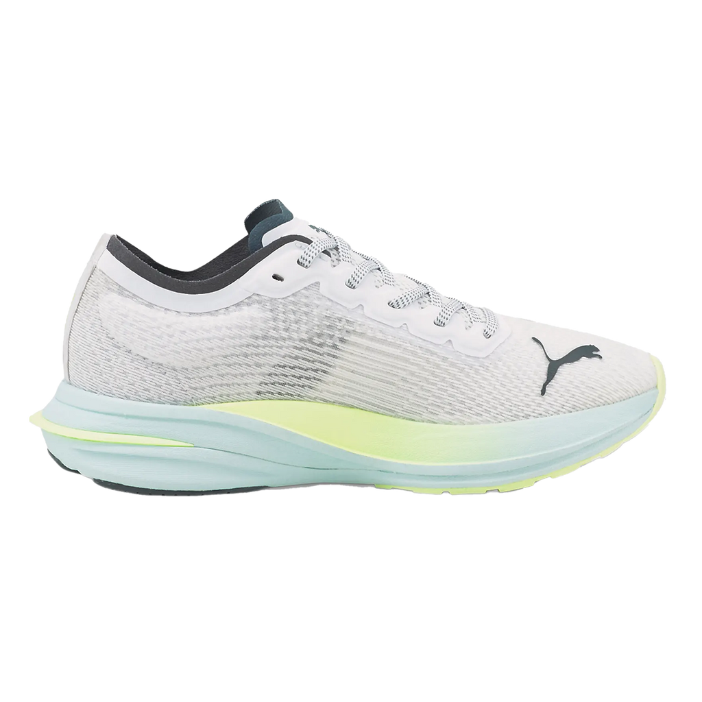 Puma Deviate Nitro — Black - White — Size B — Width 6 — Detail View