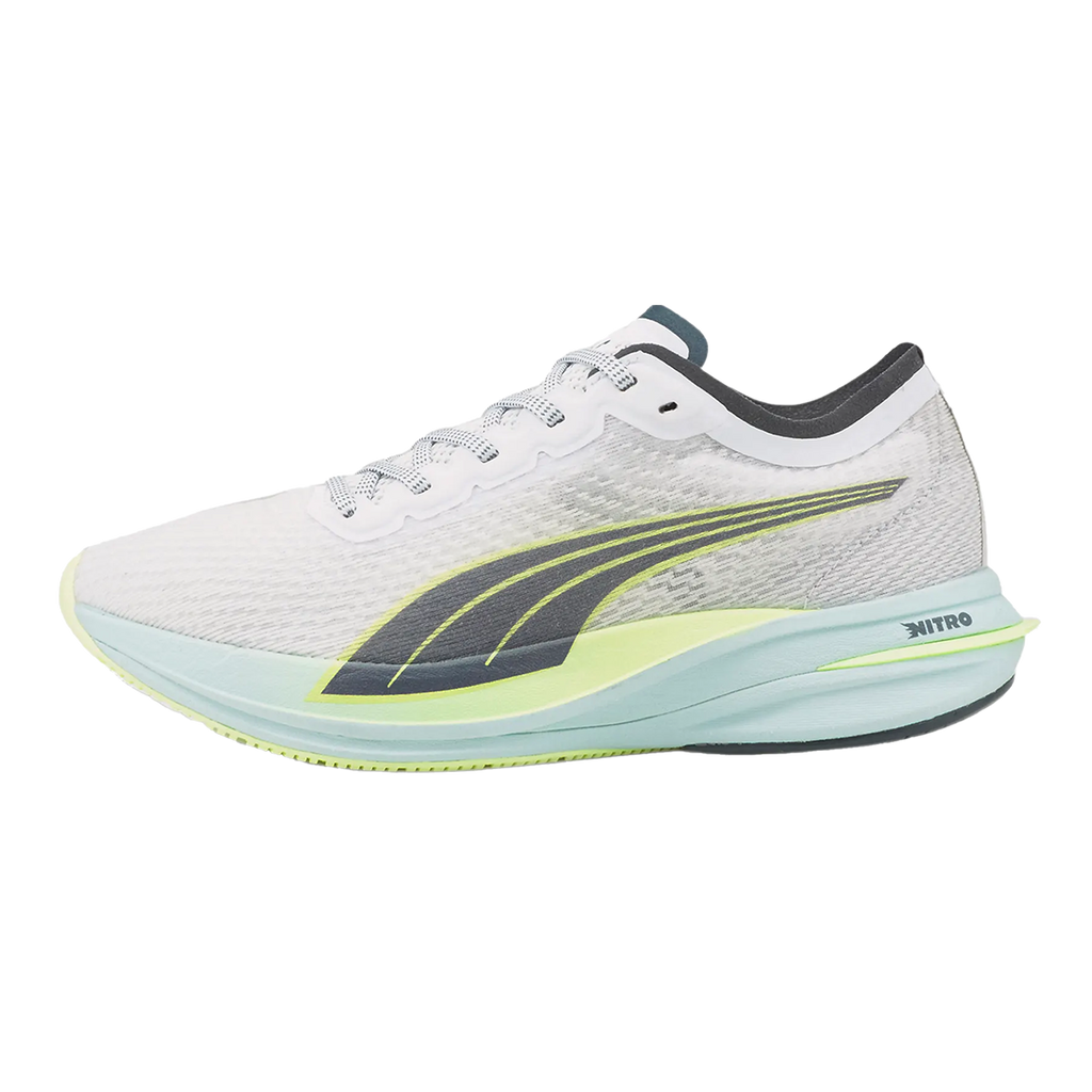 Puma Deviate Nitro — Black - White — Size B — Width 6 — Lifestyle View