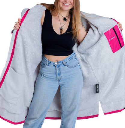 Dryrobe Advance Long Sleeve Changing Robe - Pink
