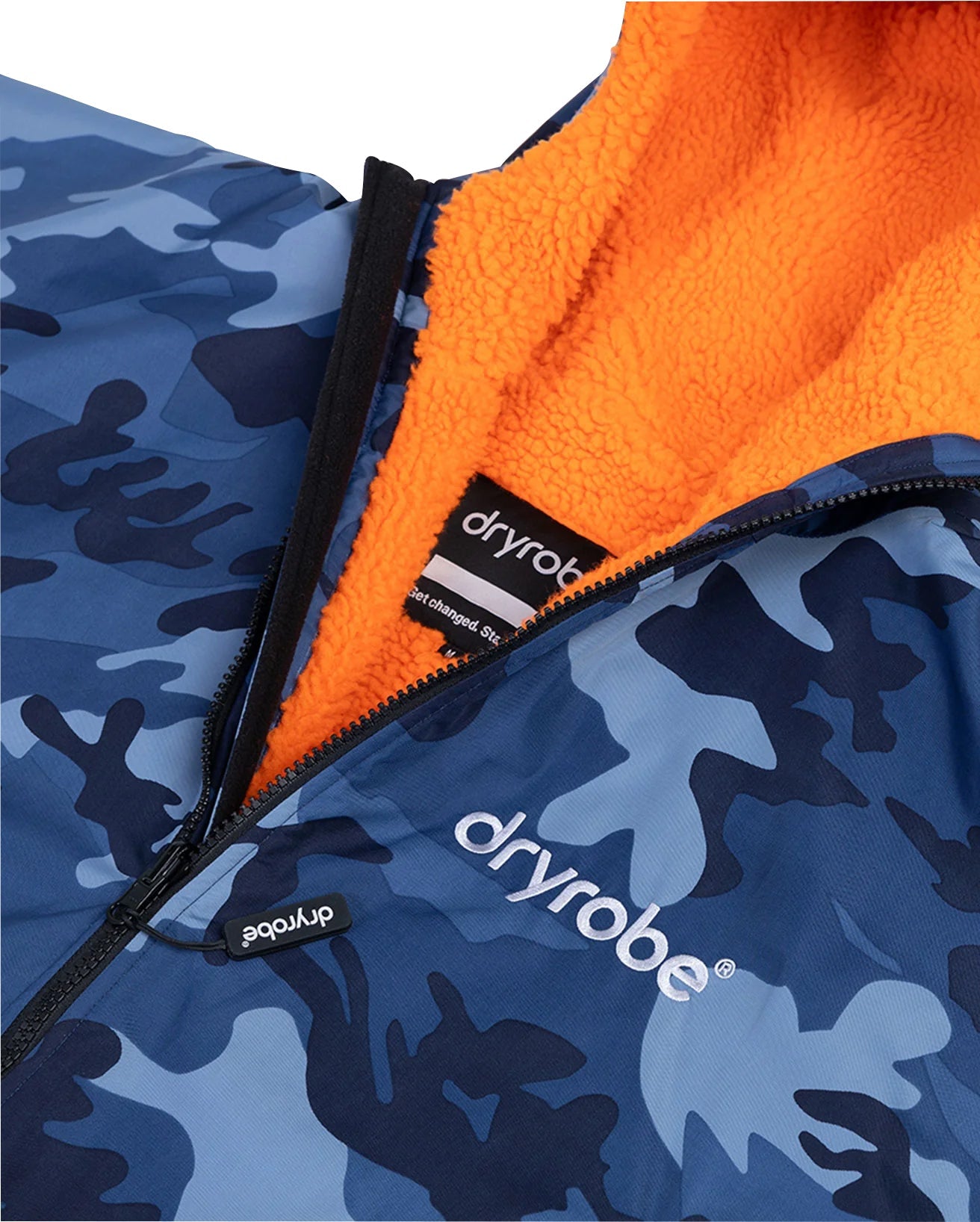 Dryrobe Advance Long Sleeve Junior Changing Robe - Blue Camo