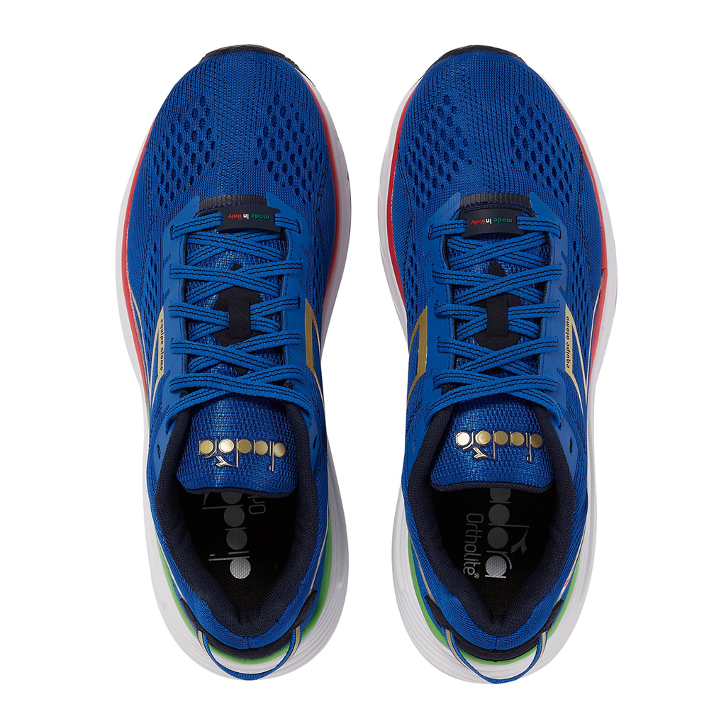 Diadora Equipe Atomo — Royal Blue - Gold — Size D — Width 10 — Back View