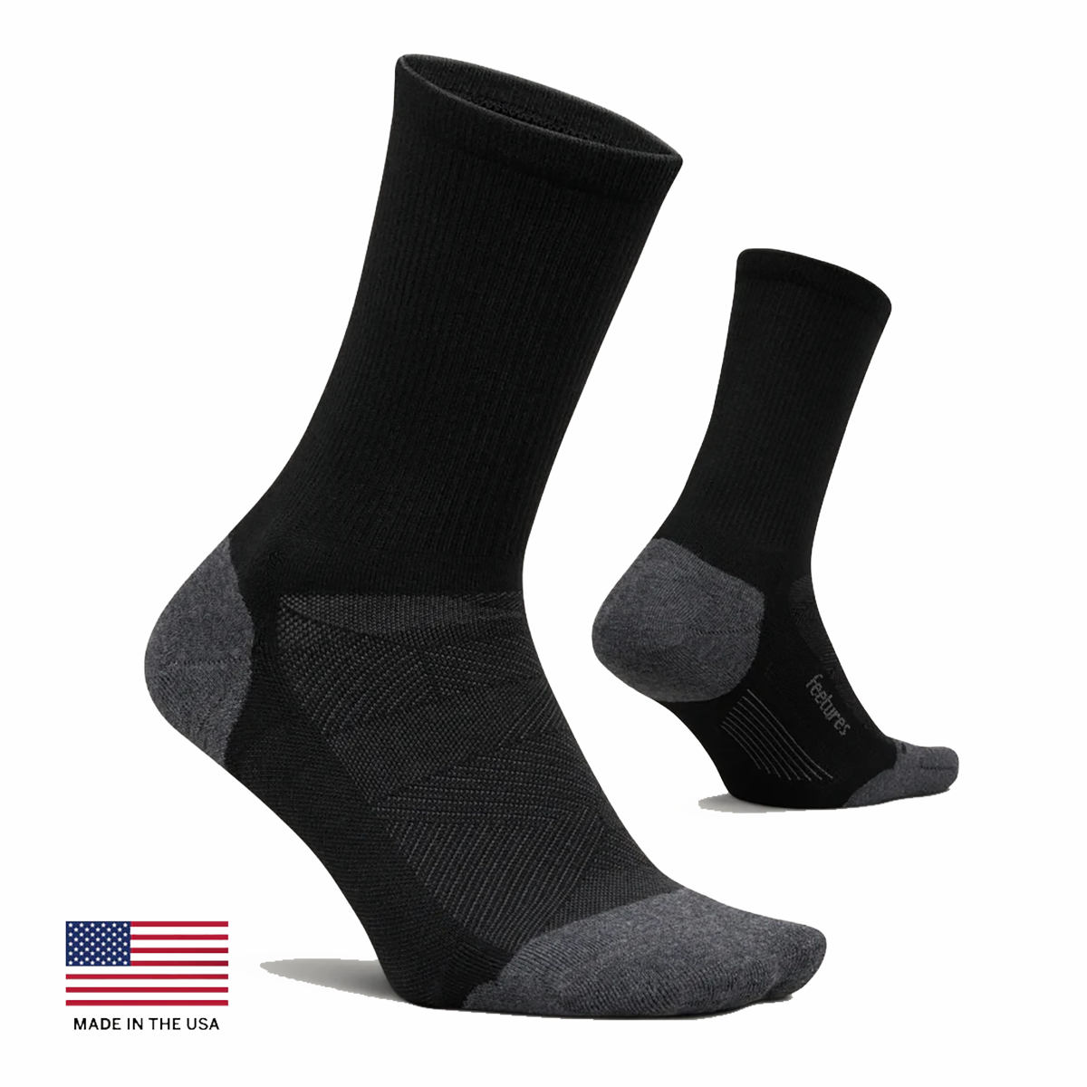 Feetures Elite Max Cushion Mini Crew — Soft Track — Size Small — Alternate View 8