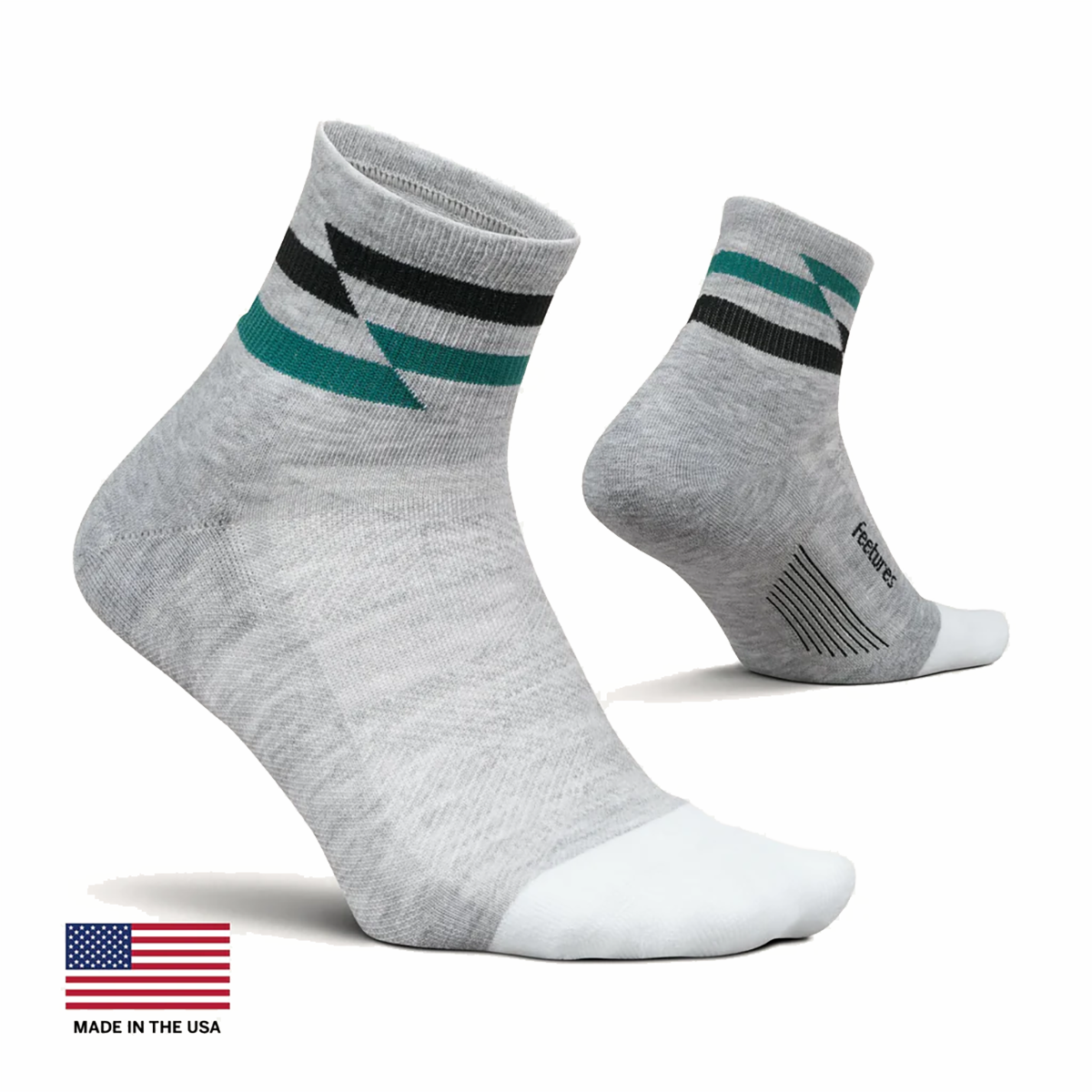 Feetures Elite Max Cushion Quarter — Soft Track — Size Small — Top View