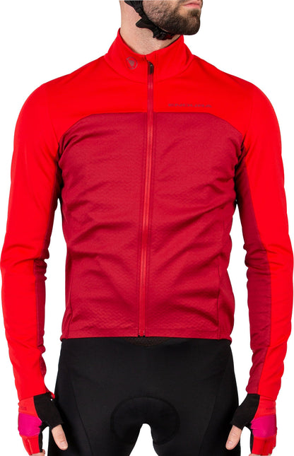 Endura FS260 Pro Roubaix Long Sleeve Mens Cycling Jersey - Red