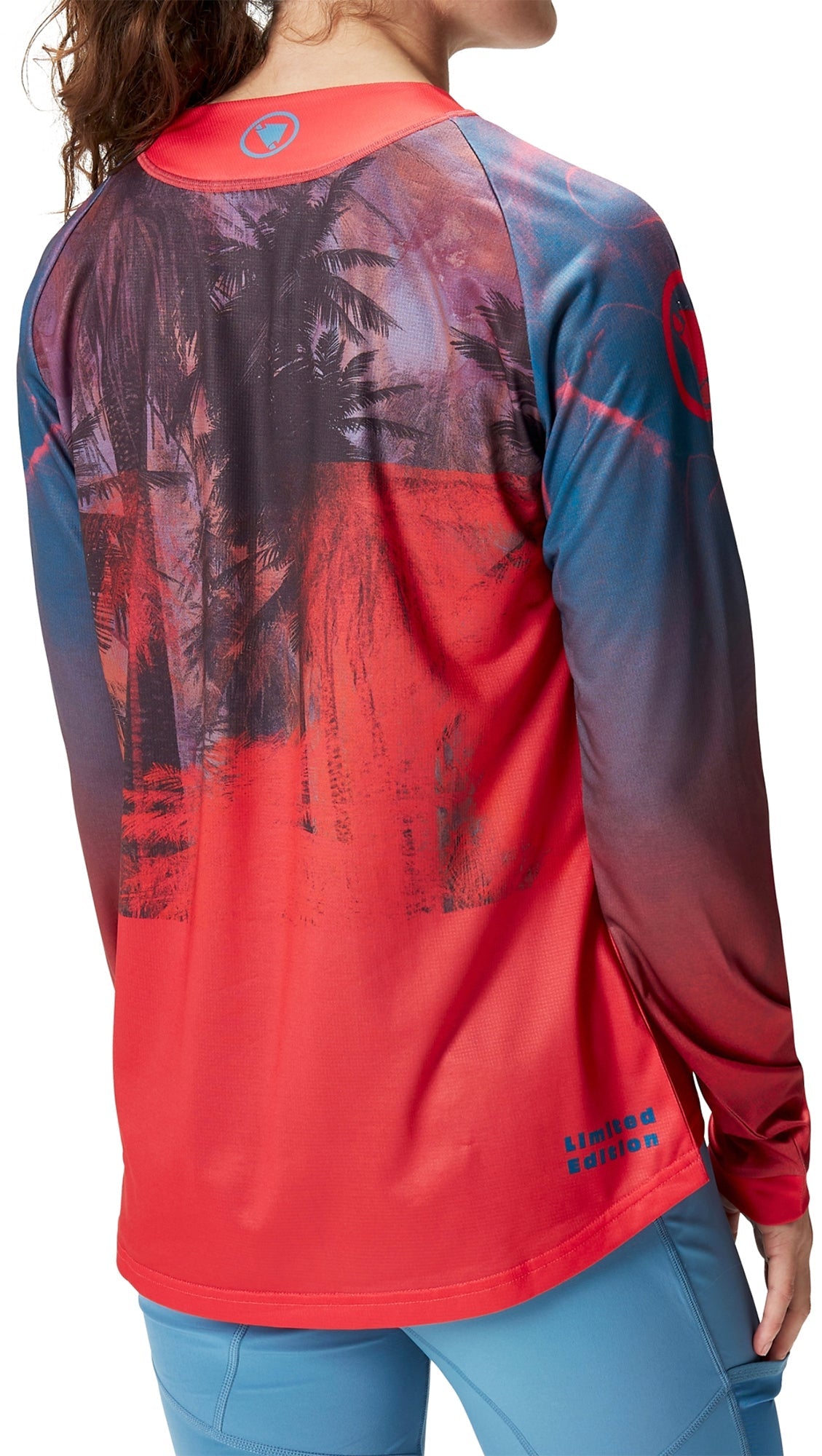 Endura Tropical Long Sleeve Womens Cycling Jersey - Red