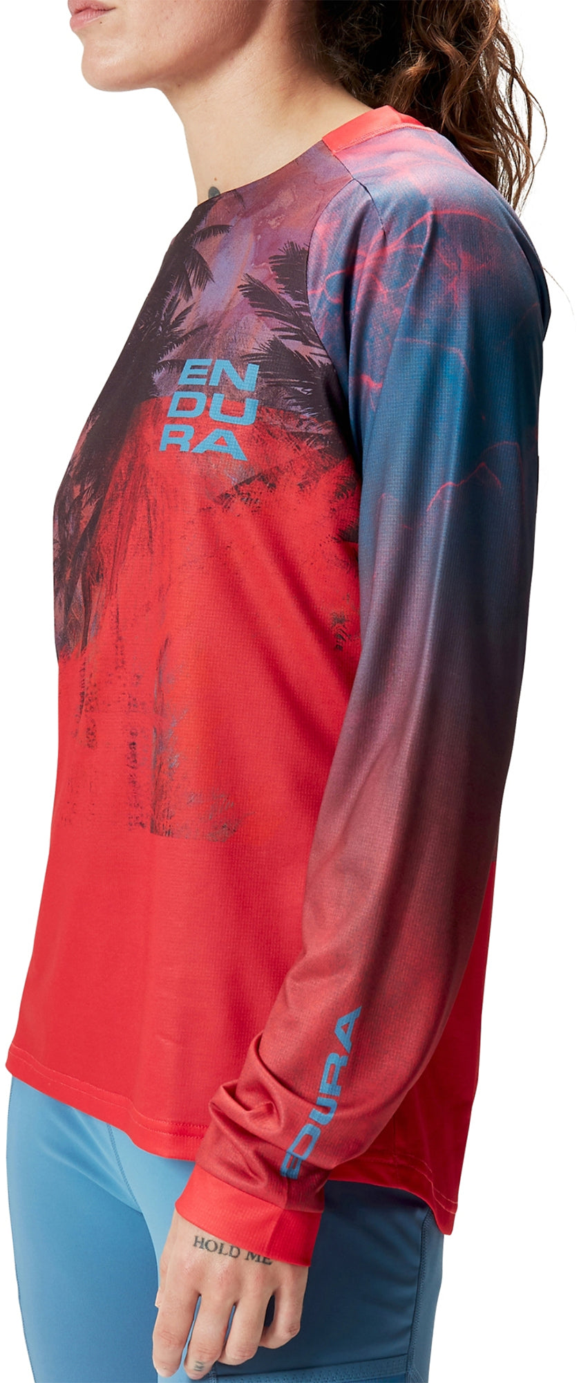 Endura Tropical Long Sleeve Womens Cycling Jersey - Red