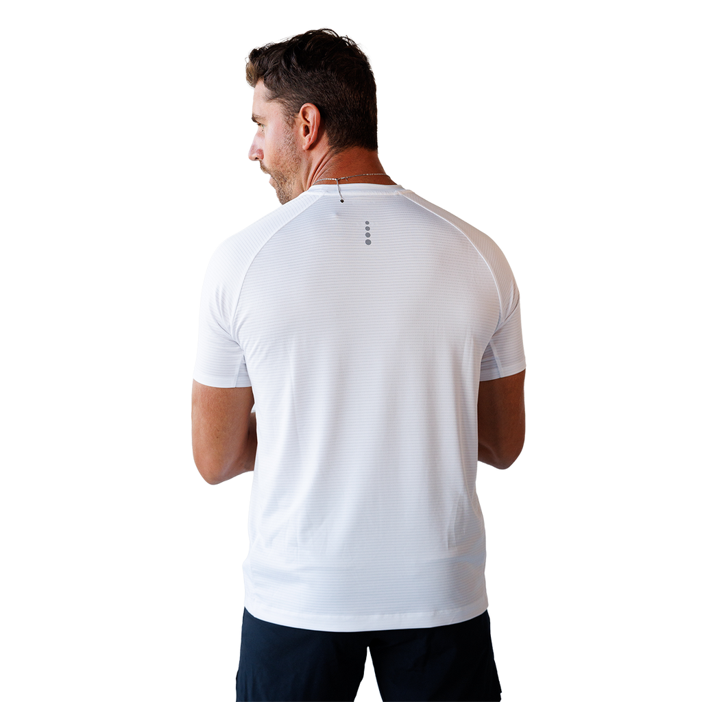 F2R Air Sense Textured Crew Neck Tee — Soft Meadow — Size Small — Back View