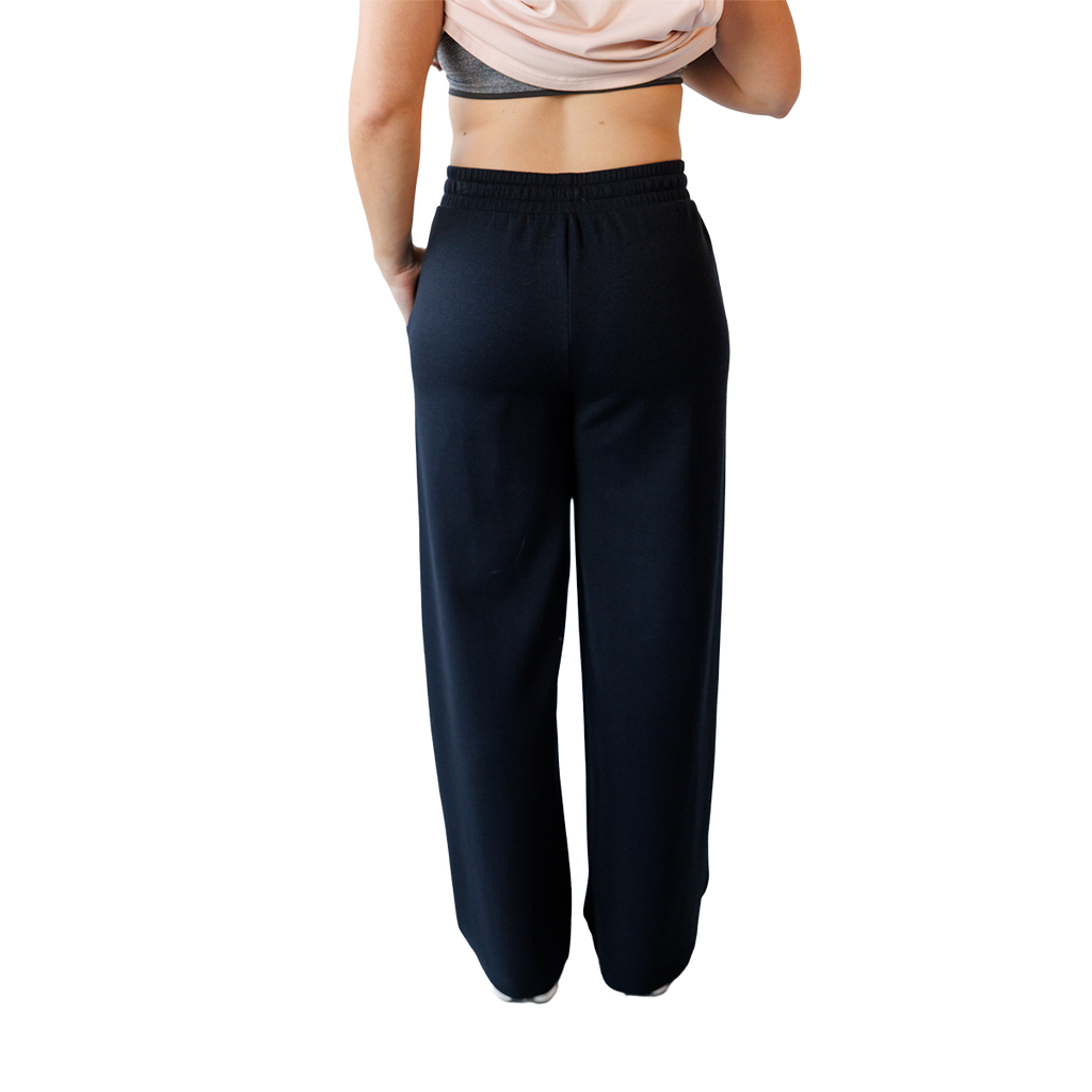 F2R Softlite Side Pocket Wide Leg Pant — Black — Size XSmall — Top View
