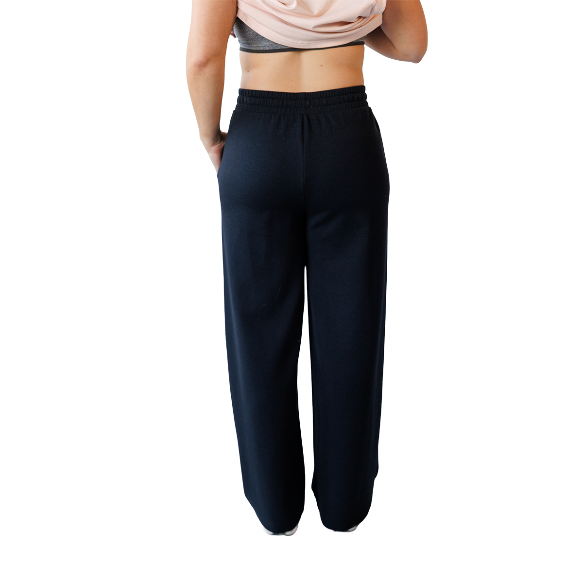 F2R Softlite Side Pocket Wide Leg Pant — Black — Size XSmall — Top View