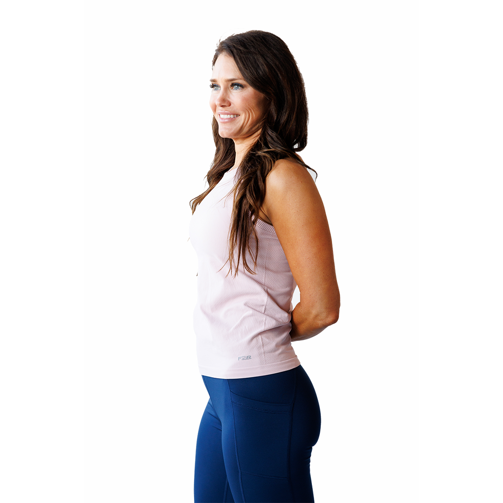 F2R Seamless Active Tank — Cherry Blossom — Size XSmall — Side View