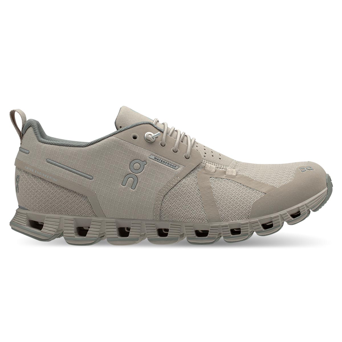 ON Cloud Waterproof — Black - Lunar — Size B — Width 7 — Side View